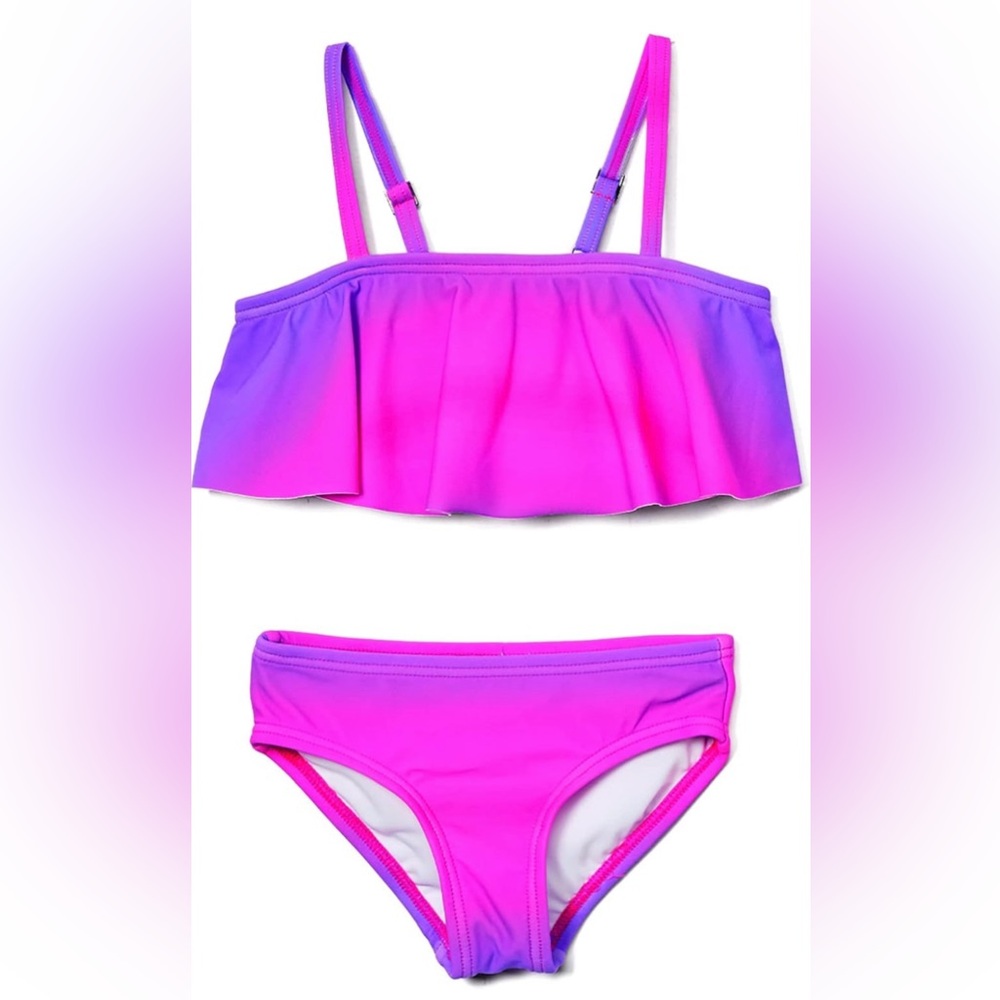Girls Karlie Flounce Bikini Beach Sport 2-Piece Swimsuit
